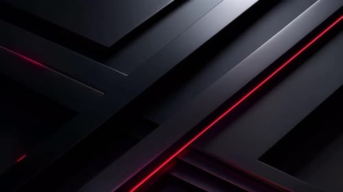 Modern Abstract Background with Animated Red Neon Lines