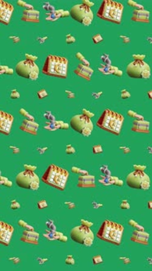 Modern 3D Corporate Money Pattern Background Animation