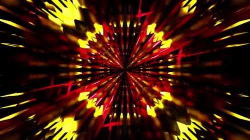 Ecualizador de caleidoscopio Golden Party Vj Loop para fondo musical