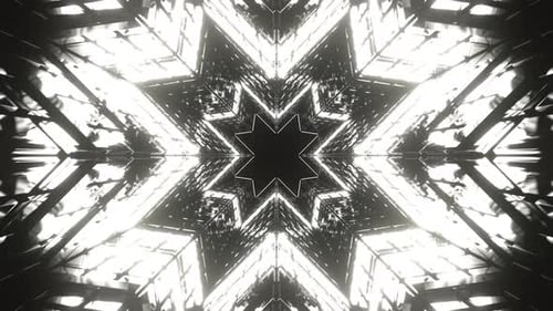 White Cross Type Strobe Background Vj Loop In 4K