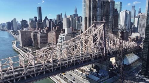 New York Skyline At Manhattan In New York United States.