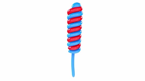 Candy Twist rotating in loop on white background