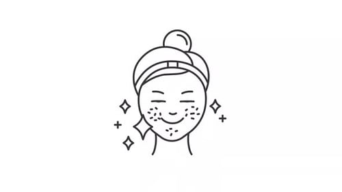 Animated Skincare Routine Icon for Beauty and Health Content