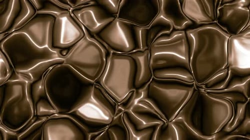 Abstract Fluid Glossy Metallic Surface Background