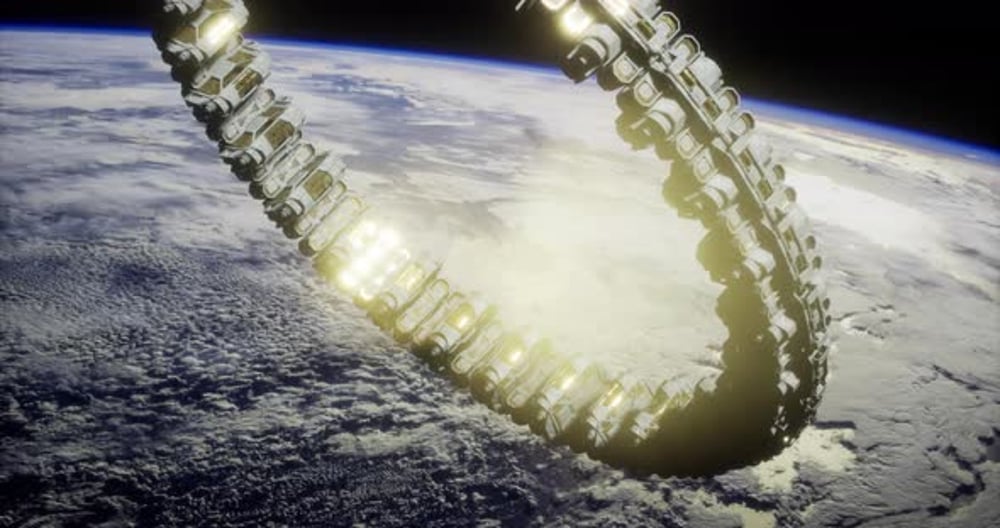 Space Habitat Ring Orbiting Earth Showcases Advanced Engineering and ...