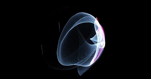 Abstract geometric circle background. Technology concept made with circle in wireframe.