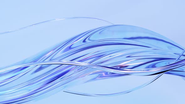 Abstract wave loop animation. 3D rendered background, flowing, fluid ...