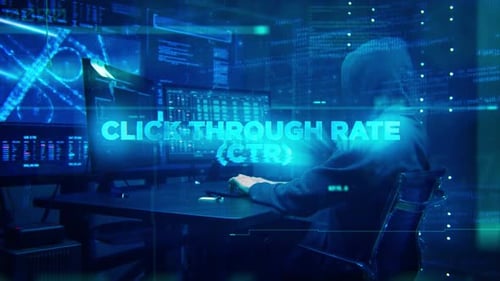 Futuristic Digital Text Reveal Data Overlay