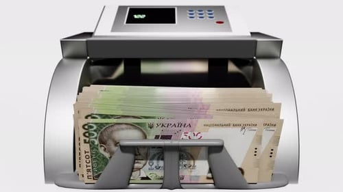 500 Ukrainian Hryvnia banknotes. Paper money.