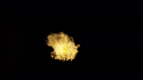 Burn Collection: A uno burst of fire from a window on a black background shot at 120fps
