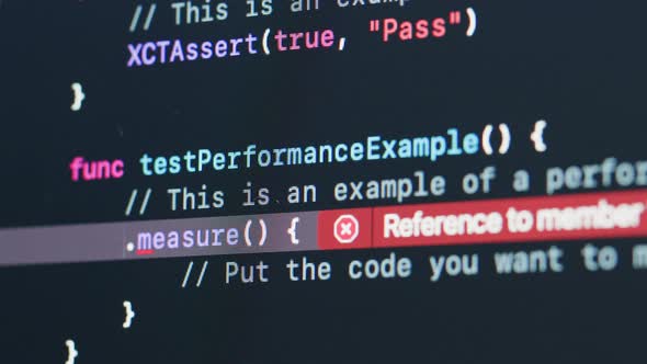 Coding UX UI Script Text on Screen HTML5 in Editor for Website ...