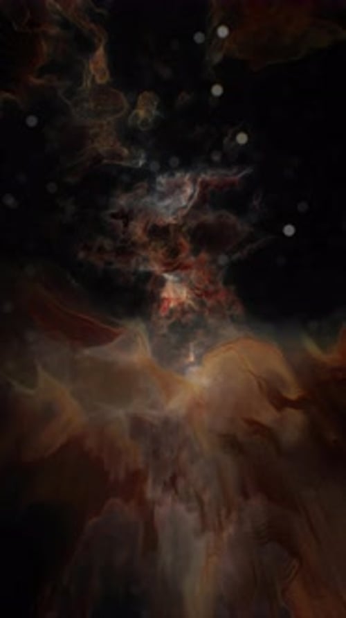 An Abstract Black and Orange Substance in a Visually Captivating Composition