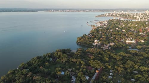 Paraná River in Misiones, Posadas, Argentina.