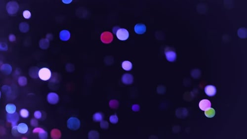 Les lumières bokeh colorées brillent de mille feux