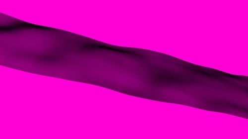 Abstract Flowing Fluid Waving Purple Fabric Element