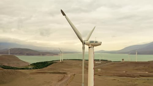 Wind Turbine Drone Shot