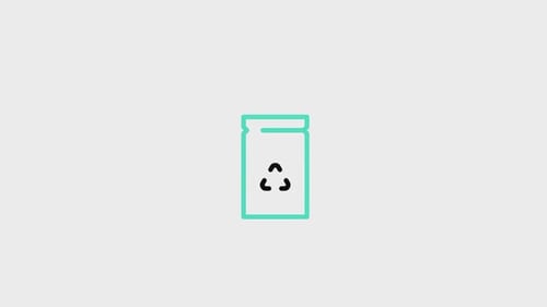 Animated Recycling Bin Line Icon