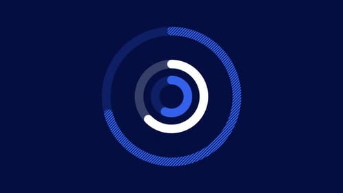 Business Infographic Element Animated Radial Bar Chart Design