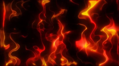 Fiery abstract design resembling molten lava, glowing with intense shades of red, orange, and gold