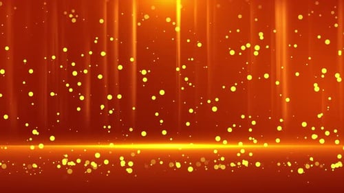 Awards Show Golden Particles Background Loop