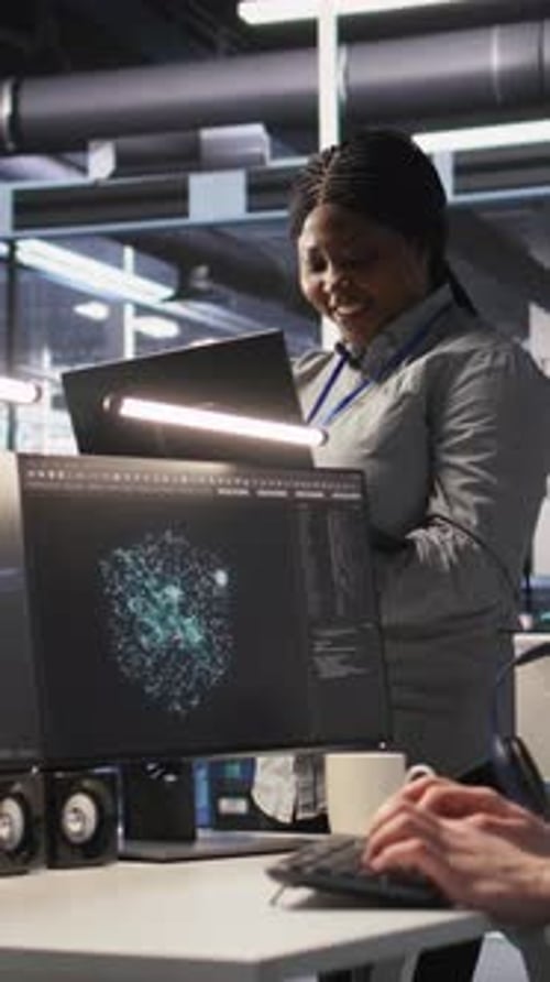 Vertical Video Data Center Manager Supervising Engineer Tasked with Analyzing Neural Networks