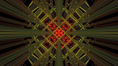 Psychedelic Hypnotic Tunnel Motion Graphics