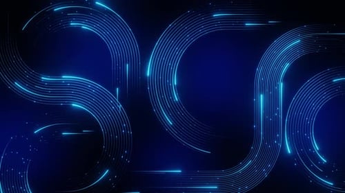 Contexte de la technologie abstraite, courbe, cercle, ligne