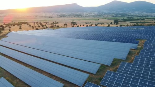 Solar Farm with Photovoltaic Panels