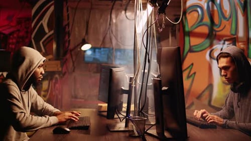 Hacker Rushing to Evade Underground HQ