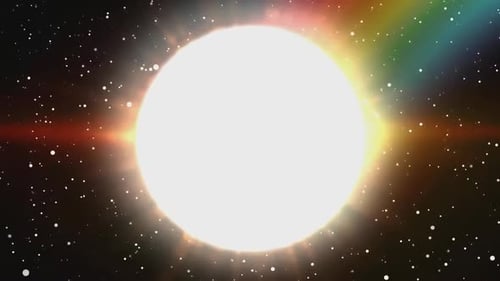 Sparkling Light Glowing Stars Motion Background