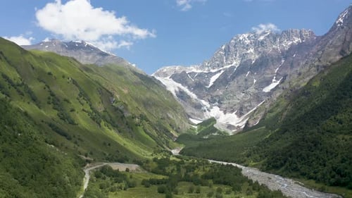 Georgian nature, Caucasian mountains.
