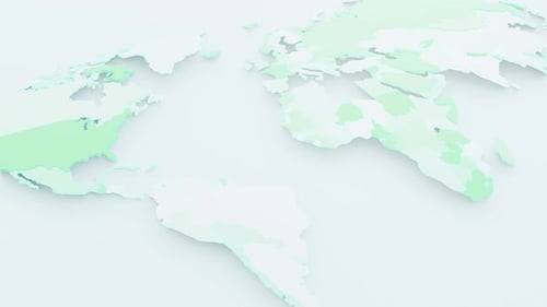 Dynamic World Insights: Animated 3D Global Map Infographic
