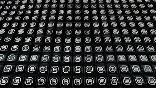 Abstract Geometric Digital Pattern Looping Background