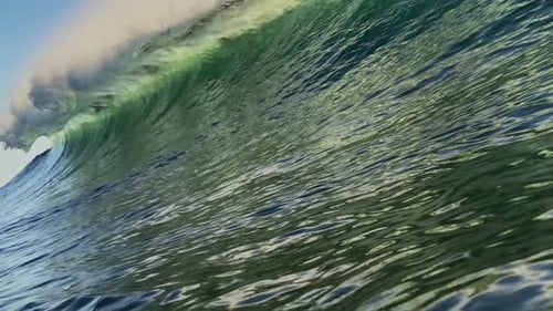 Ocean Landscape at Golden Hour Time