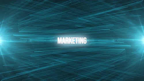 Futuristic Network Background with Text Reveal