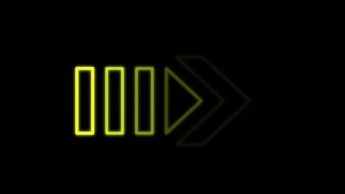 Animated Neon Arrow Loop Element