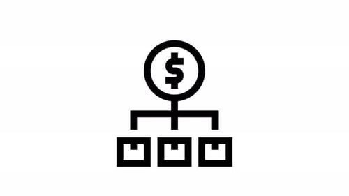 cost line icon animation