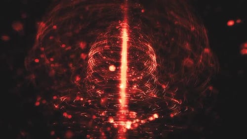 Fundo de animação de luzes brilhantes vermelhas