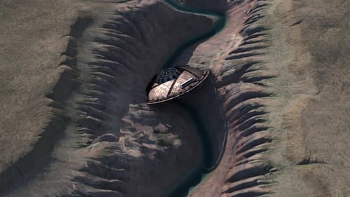 Deserted Alien Wreck