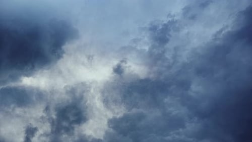 Stormy Clouds Swirling in the Sky