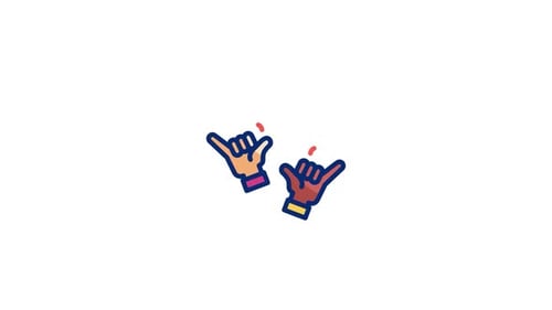 Icono animado de Shaka