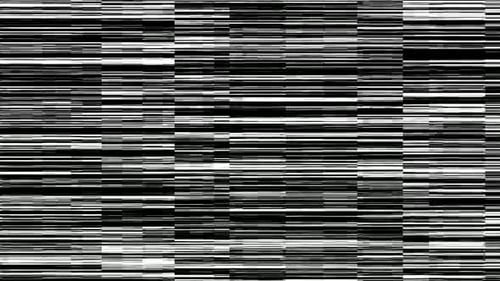 Digital Glitch Transition with Abstract Horizontal Static Lines