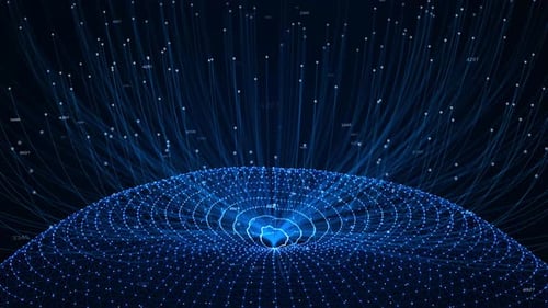 AI Computer Algorithms Nodes and Connections Artificial Intelligence and Large Language Model