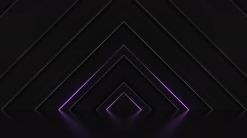 Fond de triangle géométrique au néon violet