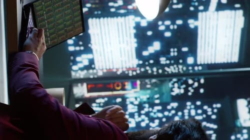 Adult Monitoring Technology Data in Modern Office