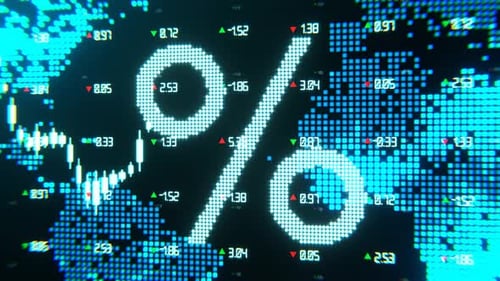 Stock market graphic. Stock price chart.