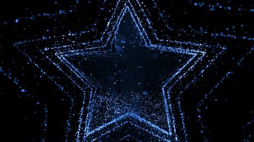 Blue Particles Background Loop