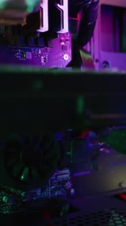 Glowing Computer Case with Pulsing RGB Lights