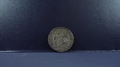Ancienne pièce d'argent portugaise. Tostao, règne de Dom Manuel I