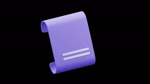 Animated 3D Secure Payment and Agreement Icon